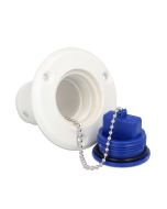 Tappo imbarco CE in nylon per Acqua per tubo Ø 38mm BLU