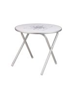 Tavolo Per Barca Pieghevole in Alluminio Diametro cm 60 Altezza cm 51