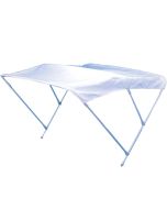 Tendalino barca tre archi in alluminio Bianco con Telo Bianco