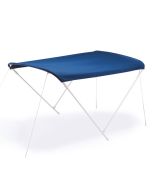 Tendalino Barca 2 Archi Telo BLU Telaio Tubo alluminio Bianco