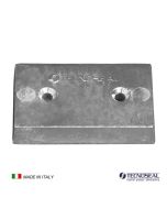Piastra in zinco Anodo per Flaps mm 110x67x20h