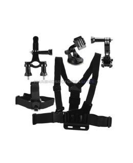 KIT 104 DAZZNE ACCESSORI PER ACTION CAMERA SPORT 6 PEZZI