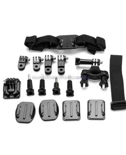 KIT 103 DAZZNE ACCESSORI PER ACTION CAMERA SPORT 7 PEZZI