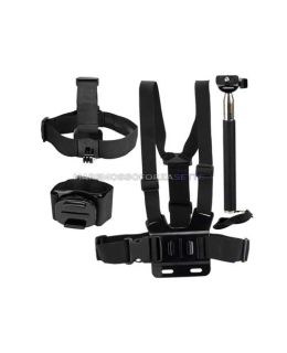 KIT 117 DAZZNE ACCESSORI PER ACTION CAMERA SPORT 8 PEZZI