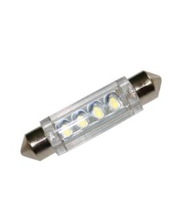 Lampadina siluro 4 led 12 voLT  41mm