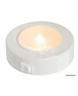 Plafoniera tonda Sun in ABS con interruttore