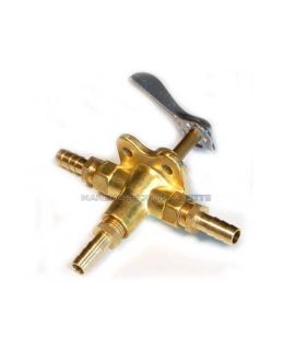 Rubinetto deviatore carburante a tre vie