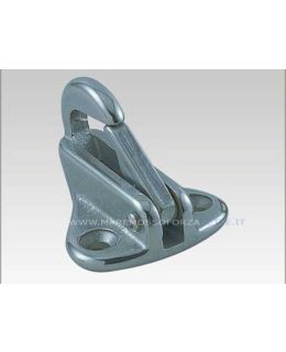 Moschettone inox con base di montaggio a parete