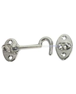 Gancio fermaporta in ottone cromato