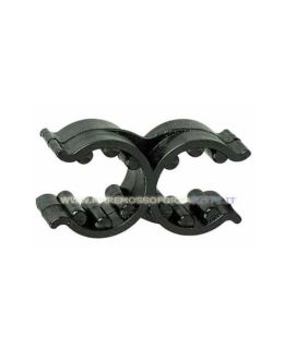 Supporto elastico doppio per tubi da 18mm a 25mm