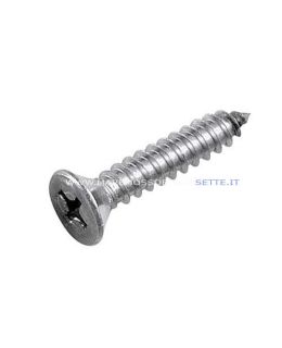 Vite autofilettante testa svasata taglio a croce inox AISI 316 DIN 7982
