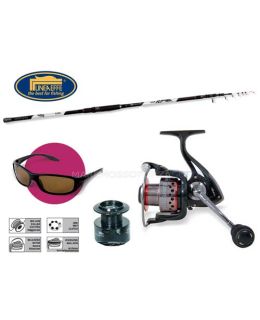 Combo pesca barca Lineaeffe boat flame canna con mulinello