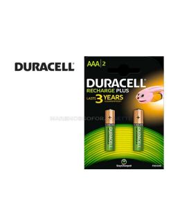 Pile ricaricabili Duracell plus Blister 2 pz
