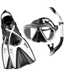SET PER SNORKEL PINNE E MASCHERA MARES X-ONE MAREA