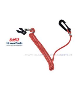 Chiavetta di sicurezza per fuoribordo con lacciolo