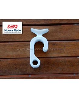 Clip porta parabordo in polyamide bianco