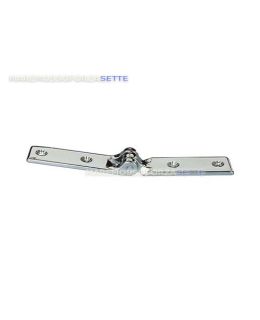 Cerniera lunga in ottone cromato mm 145x20