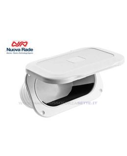 Tasca porta oggetti ovale con sportello rigido