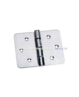 Cerniera inox rettangolare mm 130 x 100 maxi spessore 4mm