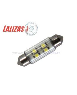 Lampadina siluro 8 led 12 voLTs  39mm