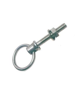 Anello snodato Ø 37mm Inox con perno filettato Ø 10mm