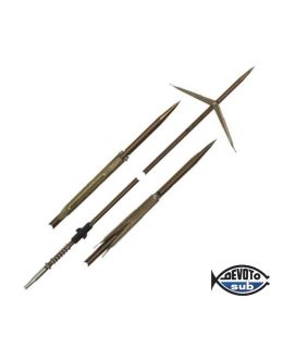 Asta inox tahitiana Ø 7mm doppia aletta per aria compressa