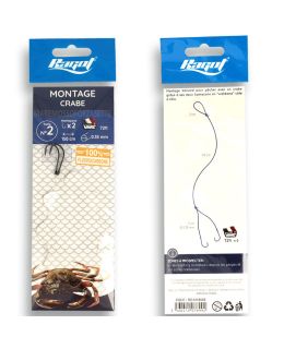Calamento Ragot due ami per Granchi amo 1/0  cm 150 Ø 0,35mm