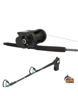 Mulinello elettrico Kristal Fishing XL638 con canna Halibut
