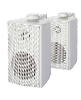 Casse stereo Cabinet bianche amagnetiche 30+30 Watt