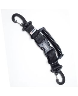 Clip spirale anima in kevlar con moschettone PL0005