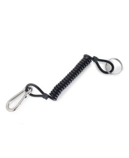 Clip a spirale porta torcia sub con anello inox