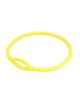 Collare tecnico per erogatore in gomma piena colore giallo