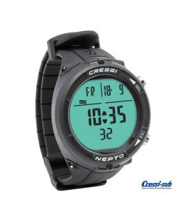 Orologio Cressi Sub Nepto NERO computer per Apnea