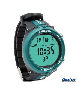 Orologio Cressi Sub Nepto VERDE computer per Apnea