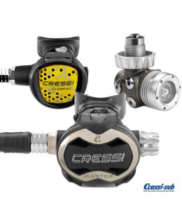 Erogatore Cressi Sub T10-SC PVD MASTER DIN Con Octopus