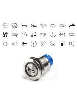 Etichette adesive trasparenti per Interrutori e Pulsanti 24 pz