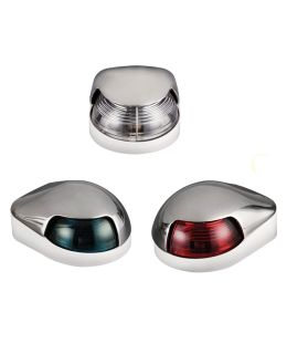 Fanali Inox luce di via a montaggio orizzontale fino a 12 metri