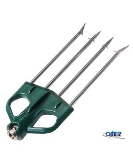 Fiocina Omer 4 Punte per aste Ø 7 mm con fermo