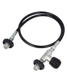 Transfer hose for scuba tanks with DIN 300 Bar connection