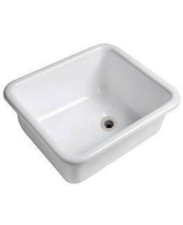 Lavello rettangolare in plexiglass bianco cm 330x280