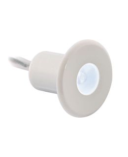 Luce Led di cortesia in ABS Bianco da incasso Ø mm 28