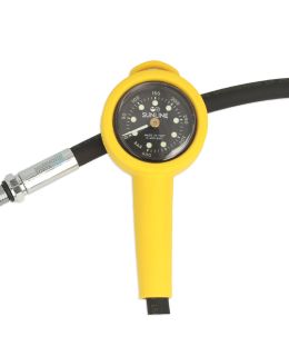 Manometro subacqueo Sunline Vale DOT Ø 50mm Giallo-Nero 400bar