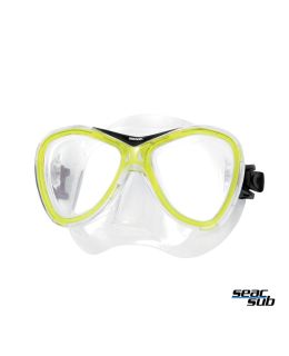 Maschera Seac Sub Capri trasparente - gialla