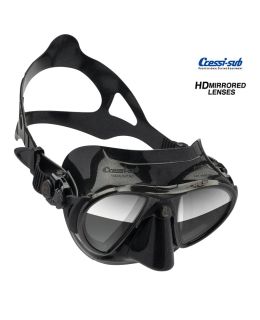 Maschera Cressi Sub Nano dark in silicone lenti a specchio