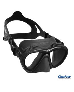 Maschera Cressi Sub Quantum Nero-Nero anti appannamento