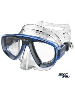 Maschera Seac Sub Extreme Trasparente - Blue in silicone