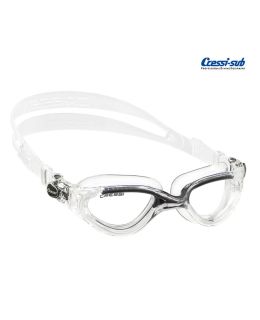 Occhialini nuoto Cressi Sub Flash in silicone trasparente-nero