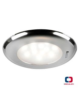 Plafoniera a Led SOLE Silver Ø 77 mm con interruttore