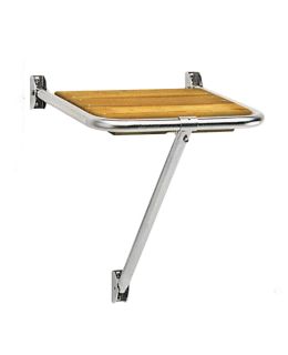 Plancetta di poppa cm 36x34 acciaio inox e Iroko