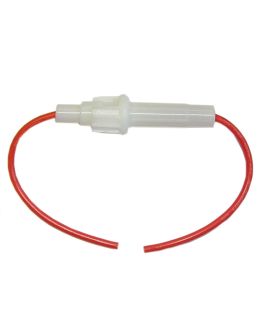 Portafusibile volante per fusibili in vetro mm Ø 6 x 32